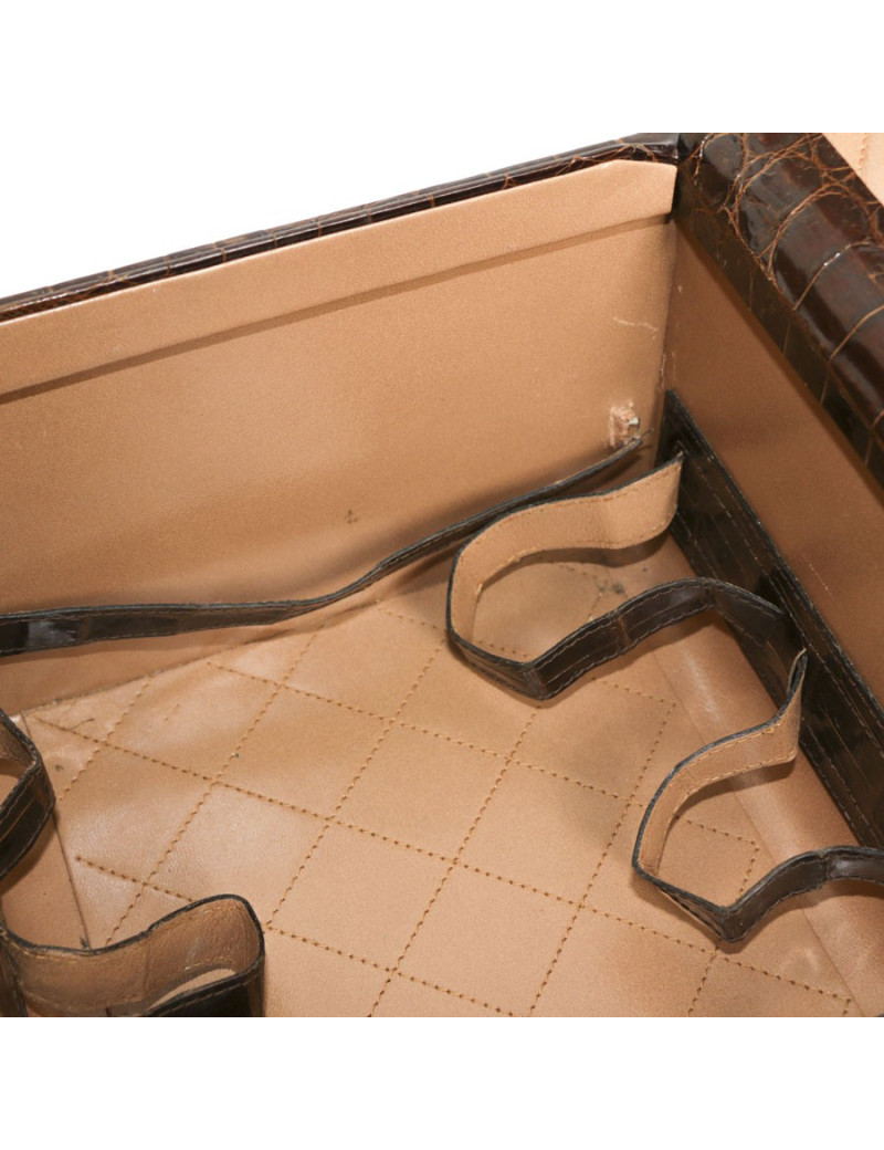Beauty Case en crocodile