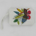 CHRISTIAN LACROIX embroidered leather pouch
