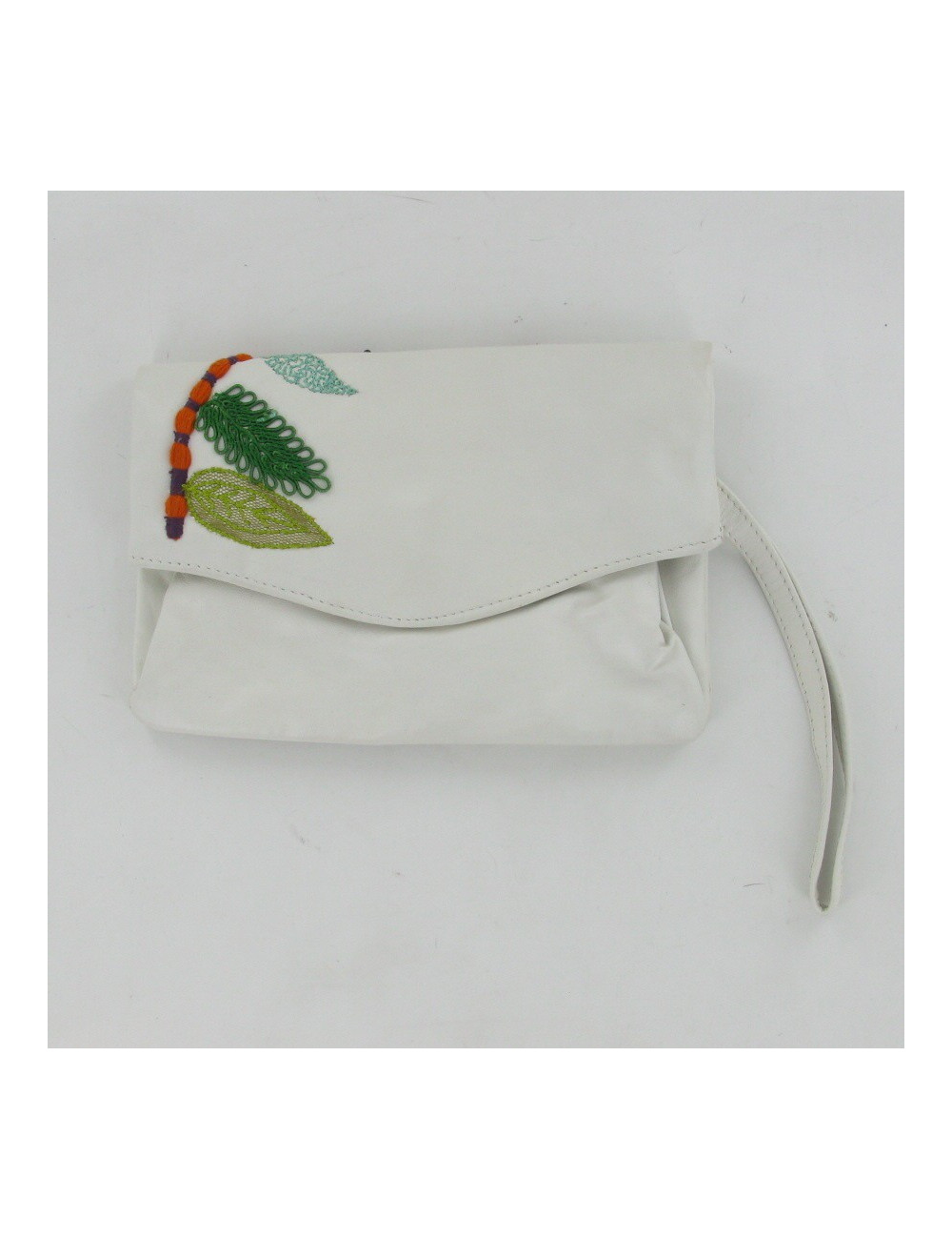 Pochette en cuir brodé CHRISTIAN LACROIX