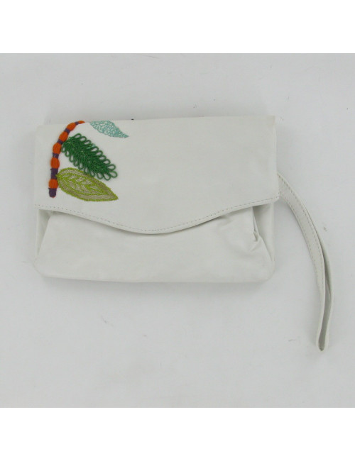 Pochette en cuir brodé CHRISTIAN LACROIX
