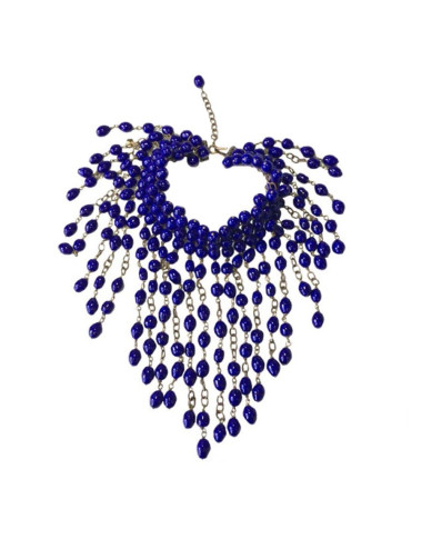 Collier MARGUERITE de VALOIS  perles saphir