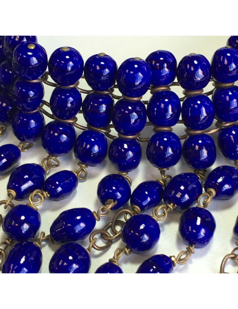 Collier MARGUERITE de VALOIS  perles saphir