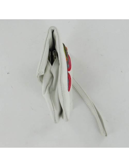 Pochette en cuir brodé CHRISTIAN LACROIX