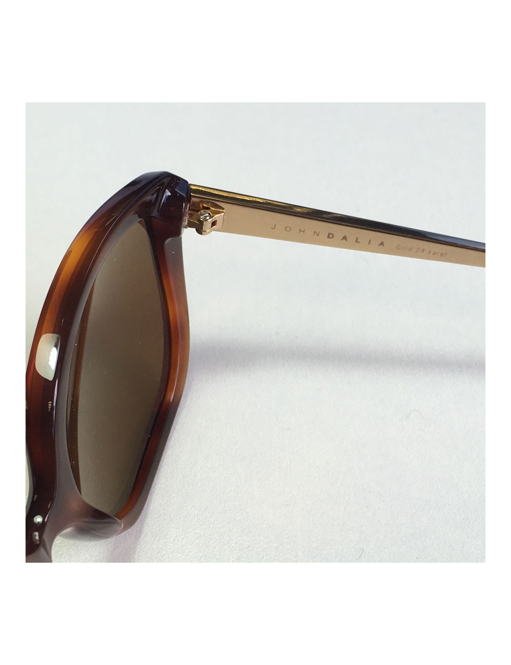 Lunettes de soleil JOHNDALIA en acétate marron