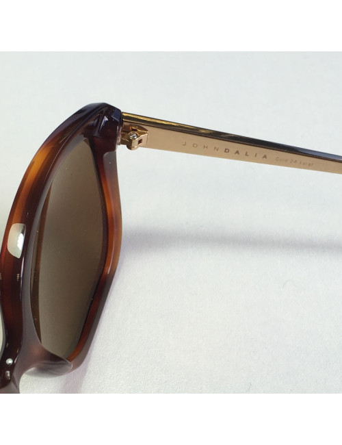Lunettes de soleil JOHNDALIA en acétate marron