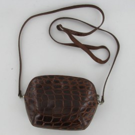 Small bag TARDINI Brown vintage alligator