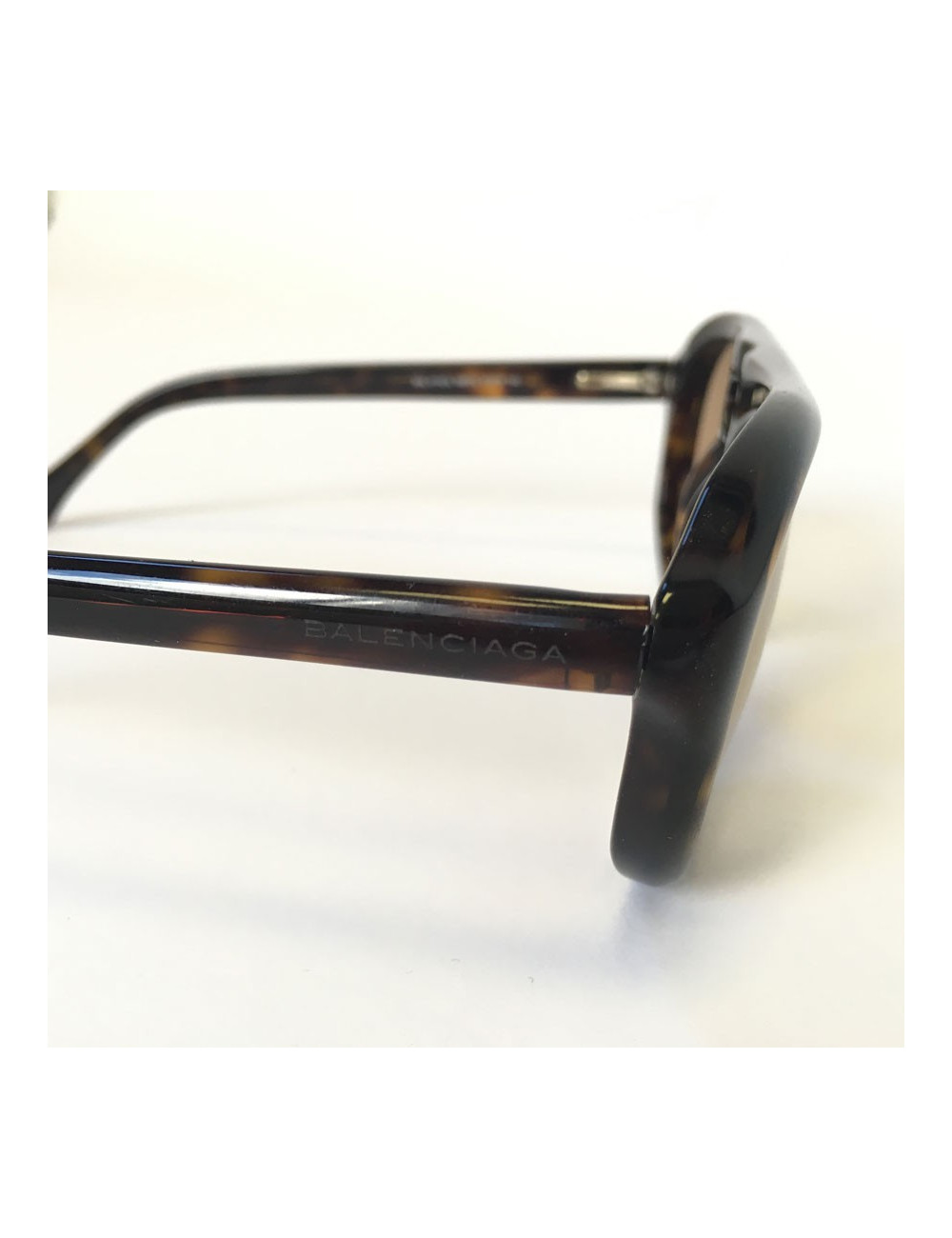 Lunettes de soleil BALENCIAGA en acétate marron