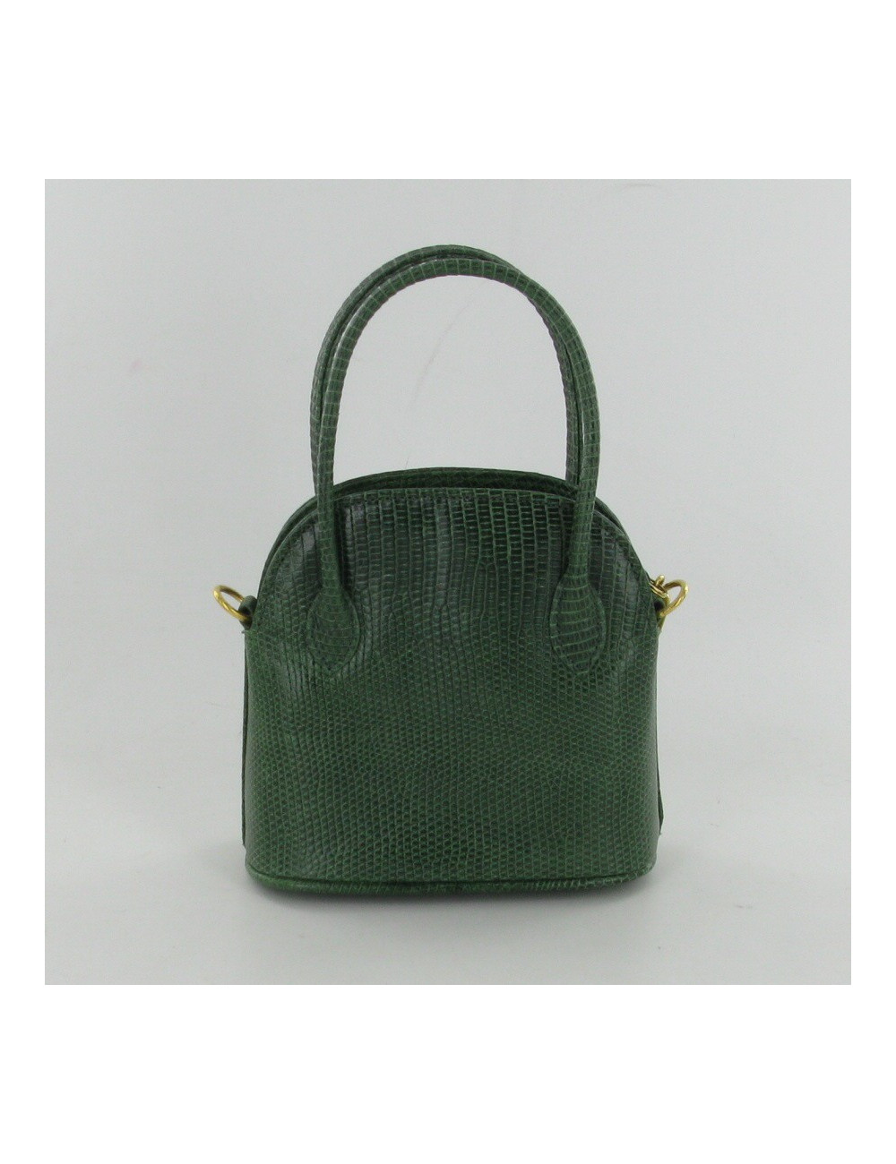 Mini sac en lézard vert