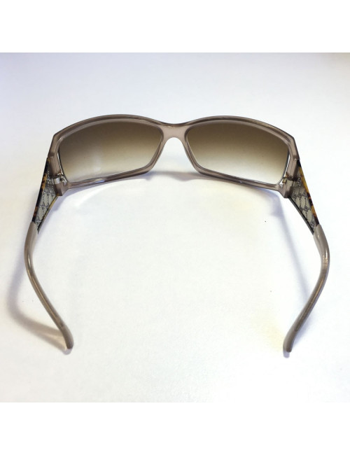 Lunettes de soleil GUCCI en plastique marron clair