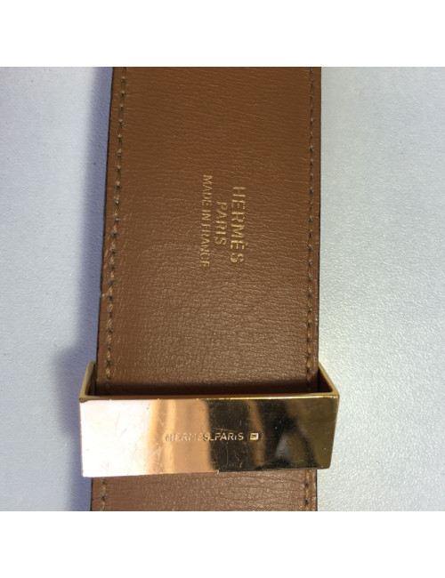 xxx Ceinture Médor CDC HERMES t 72 en cuir marron glacé 
