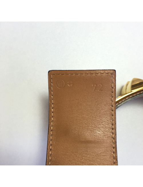 xxx Ceinture Médor CDC HERMES t 72 en cuir marron glacé 