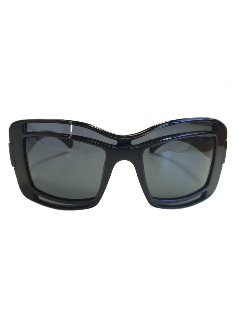 CHANEL sunglasses black plastic