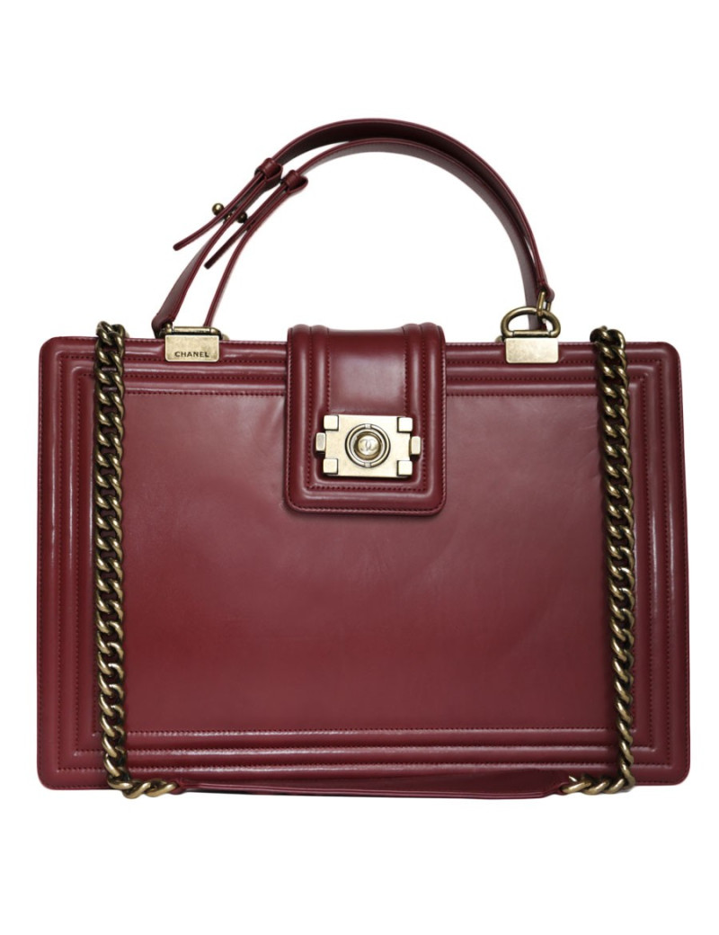 Sac cabas  CHANEL cuir lisse 