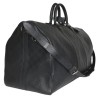 Keepall 55 LOUIS VUITTON leather black infinite checkerboard bag