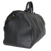 Keepall 55 LOUIS VUITTON leather black infinite checkerboard bag