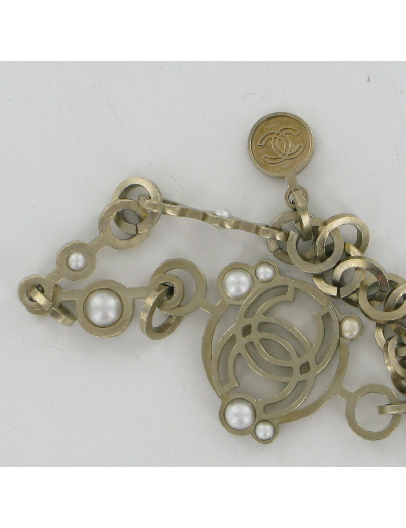 Sautoir perles en pâte de verre CHANEL