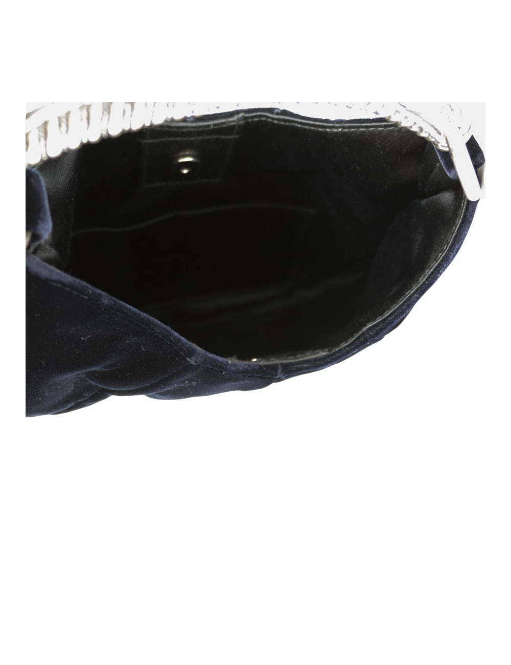 YVES SAINT LAURENT "Mombasa" Blue Velvet bag mini