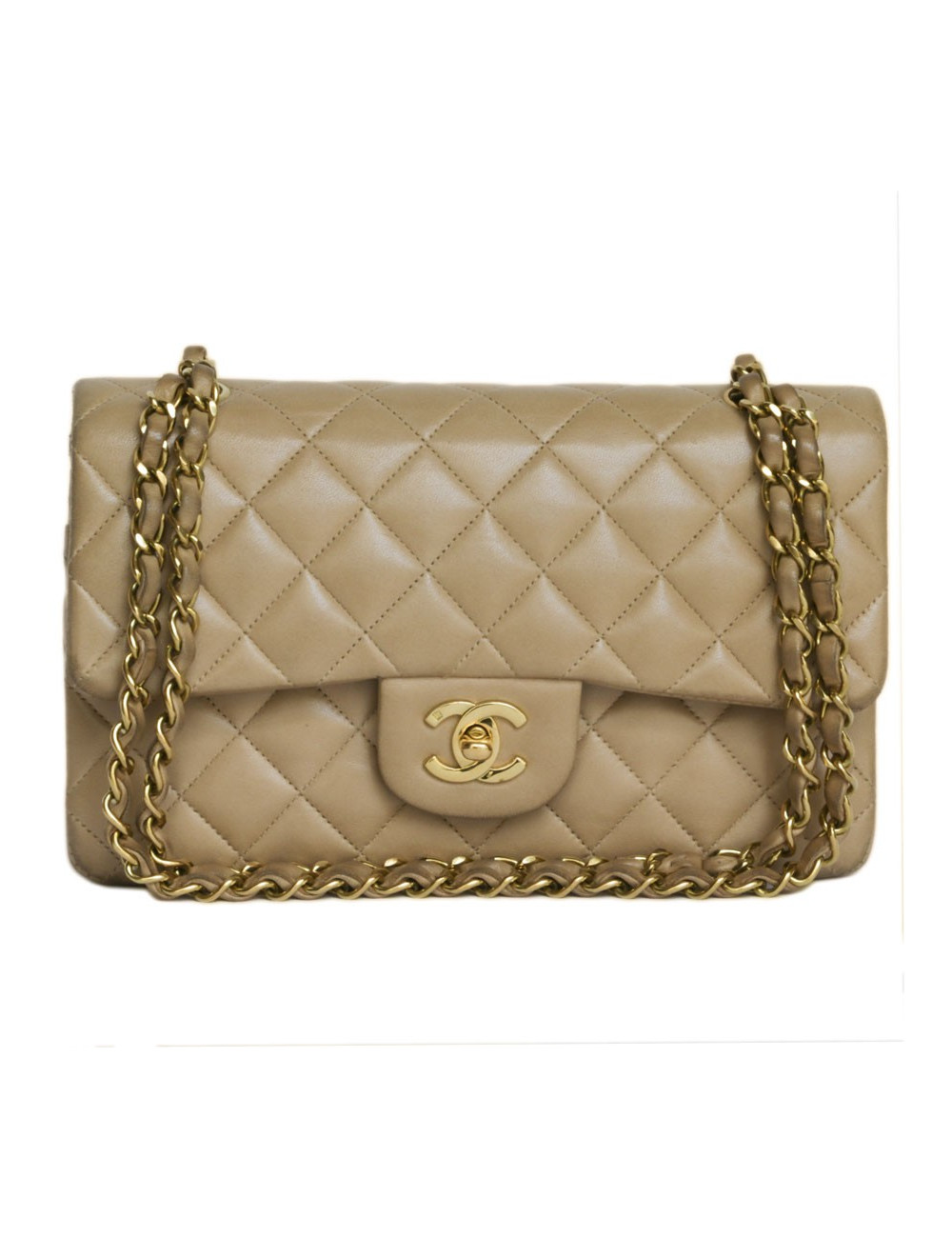 sac Timeless CHANEL cuir d'agneau lisse matelassé 