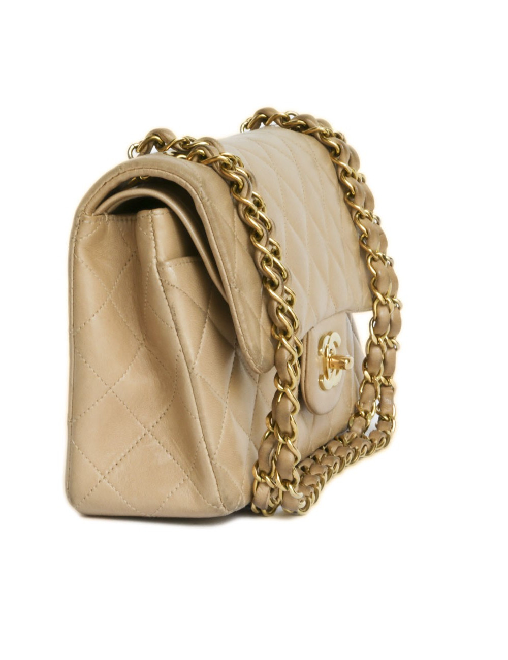 sac Timeless CHANEL cuir d'agneau lisse matelassé 