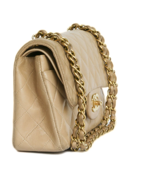 sac Timeless CHANEL cuir d'agneau lisse matelassé 