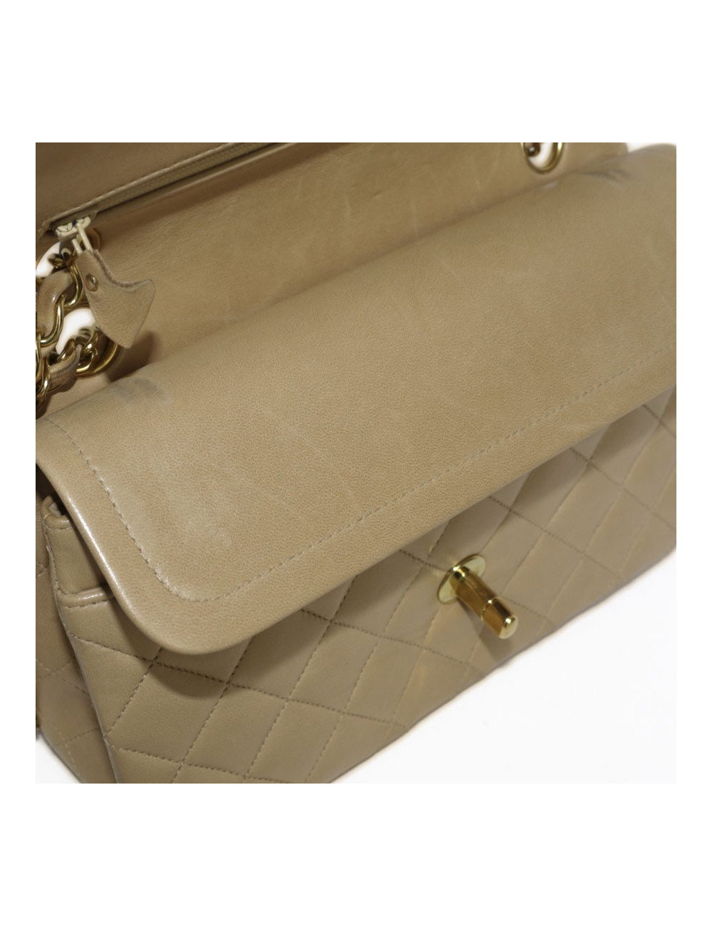 sac Timeless CHANEL cuir d'agneau lisse matelassé 