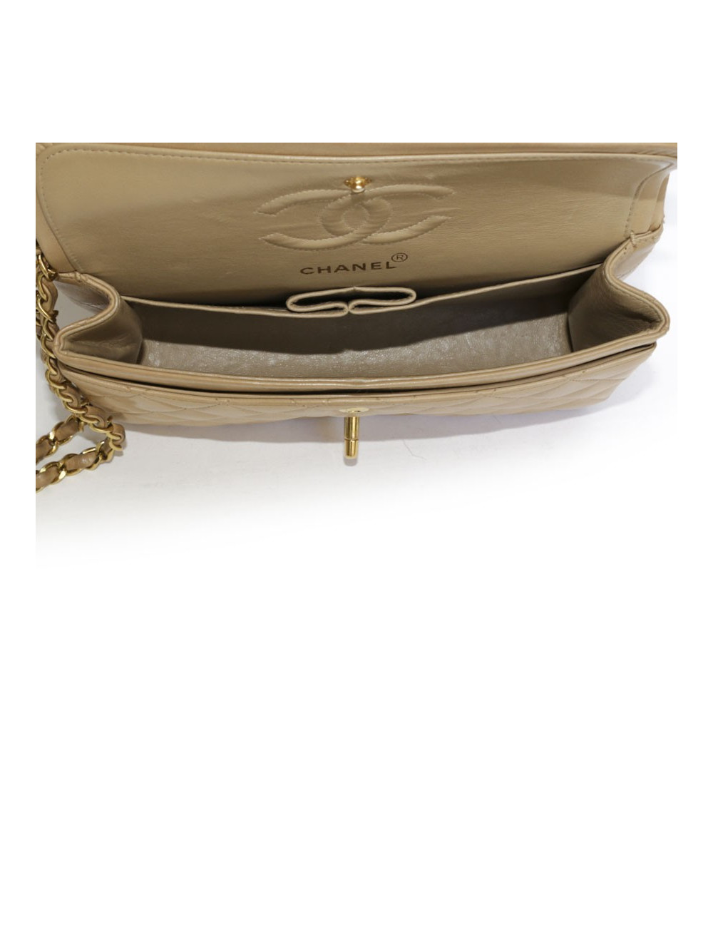 sac Timeless CHANEL cuir d'agneau lisse matelassé 