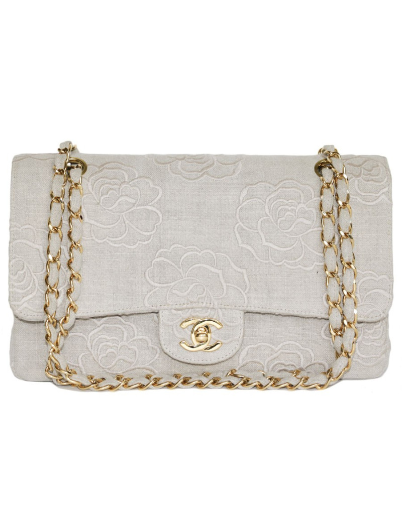 Sac timeless CHANEL écru