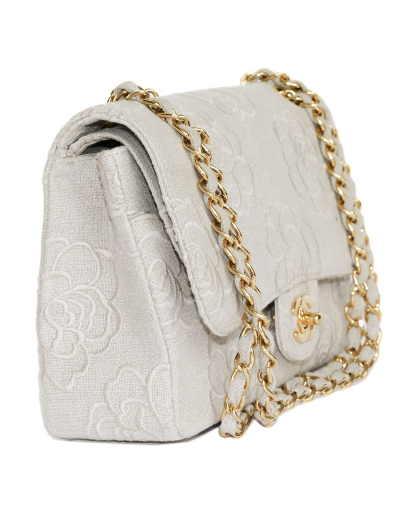 Sac timeless CHANEL écru