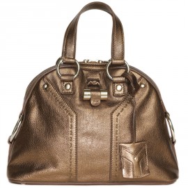 Mini Y of YVES SAINT LAURENT copper leather bag