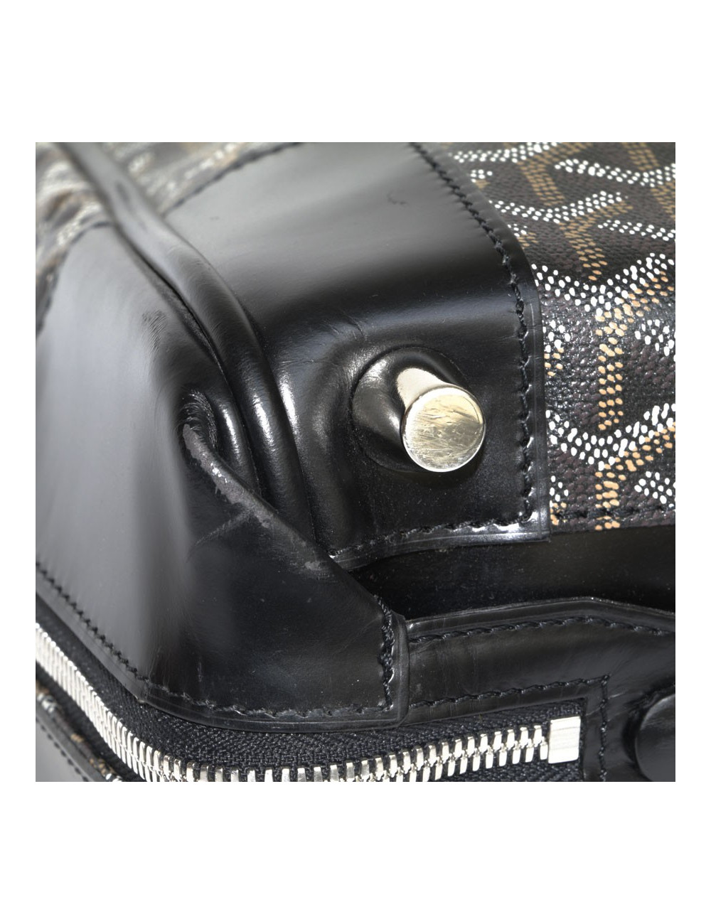 Porte habits GOYARD toile monogram noire