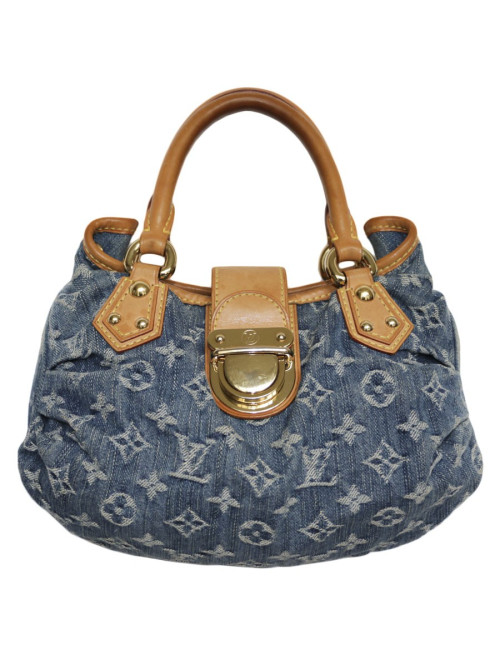 Sac LOUIS VUITTON Pleaty en toile denim