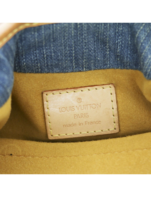 Canvas denim LOUIS VUITTON Pleaty bag