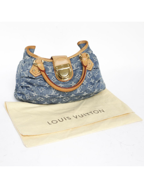 Canvas denim LOUIS VUITTON Pleaty bag