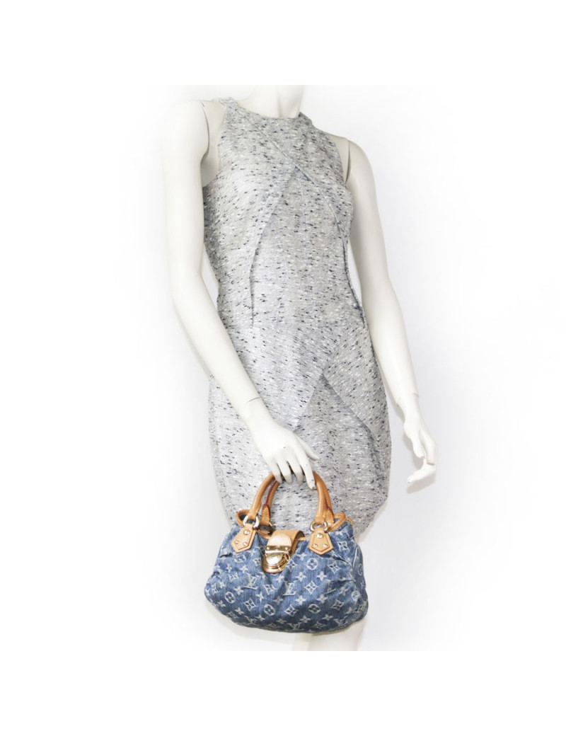 Sac LOUIS VUITTON Pleaty en toile denim