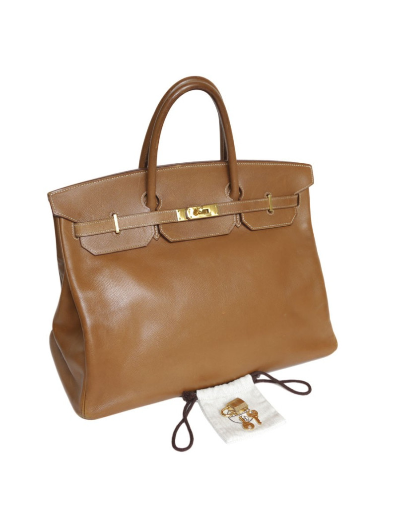 Birkin 40 HERMES leather epsom gold