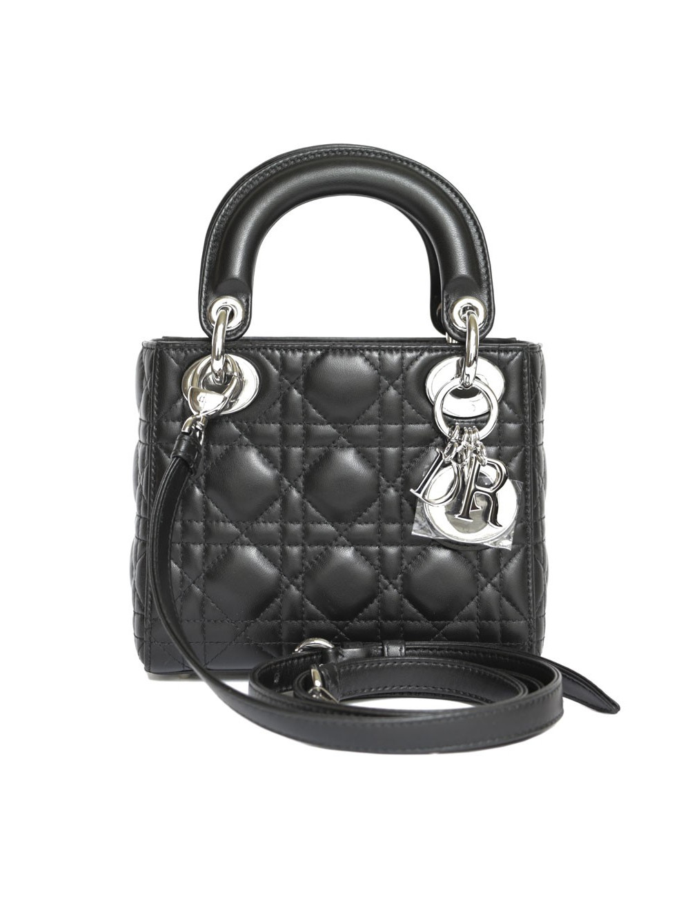 Mini sac Lady DIOR agneau noir