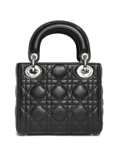Mini sac Lady DIOR agneau noir
