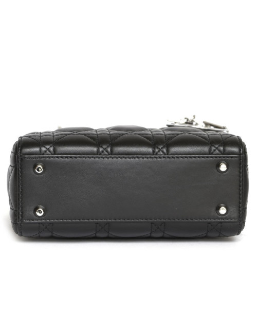 Mini sac Lady DIOR agneau noir