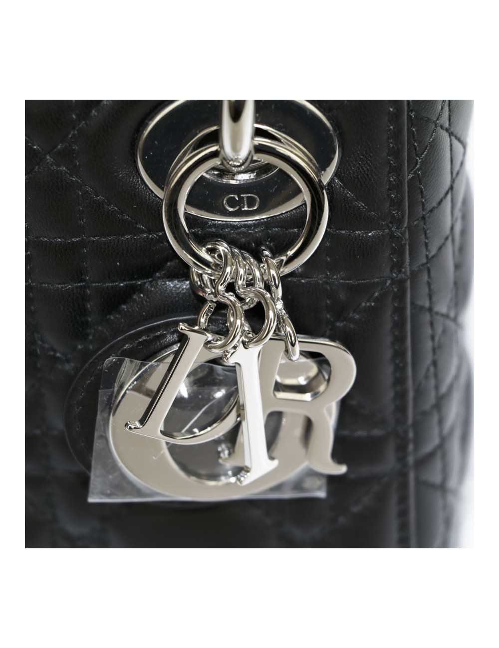 Mini sac Lady DIOR agneau noir