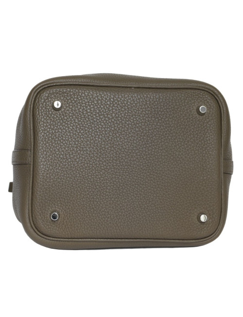 Bag taupe Peck HERMES Taurillon clemence