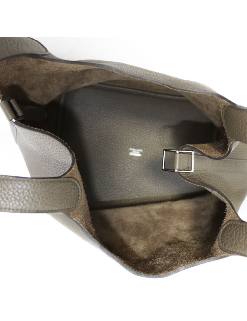 Bag taupe Peck HERMES Taurillon clemence