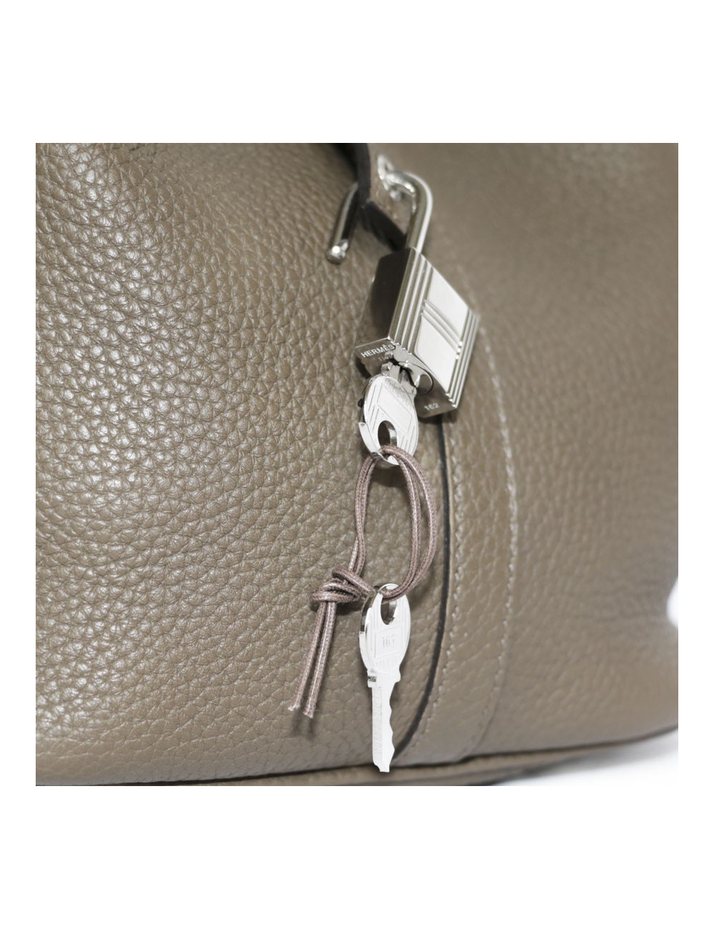 Sac Picotin HERMES Taurillon étoupe