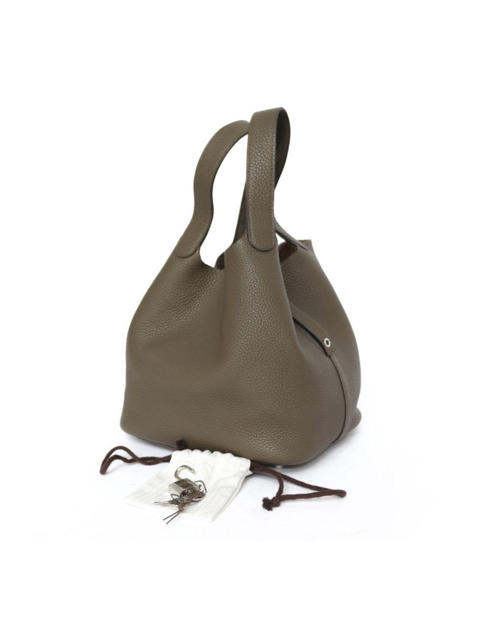Sac Picotin HERMES Taurillon étoupe