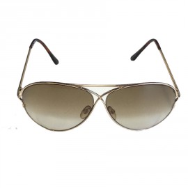 Sunglasses TOM FORD Golden and brown glasses