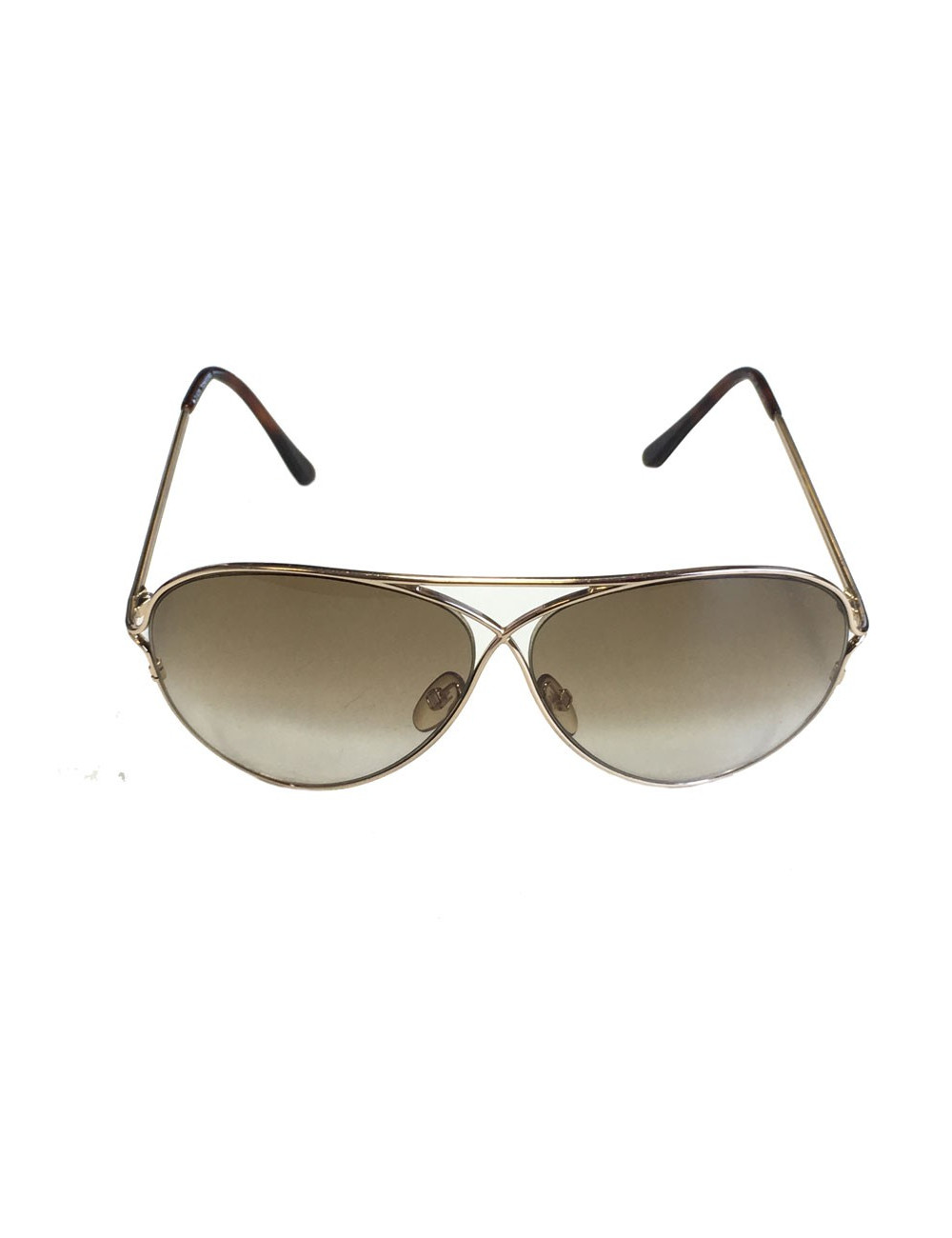 Sunglasses TOM FORD Golden and brown glasses