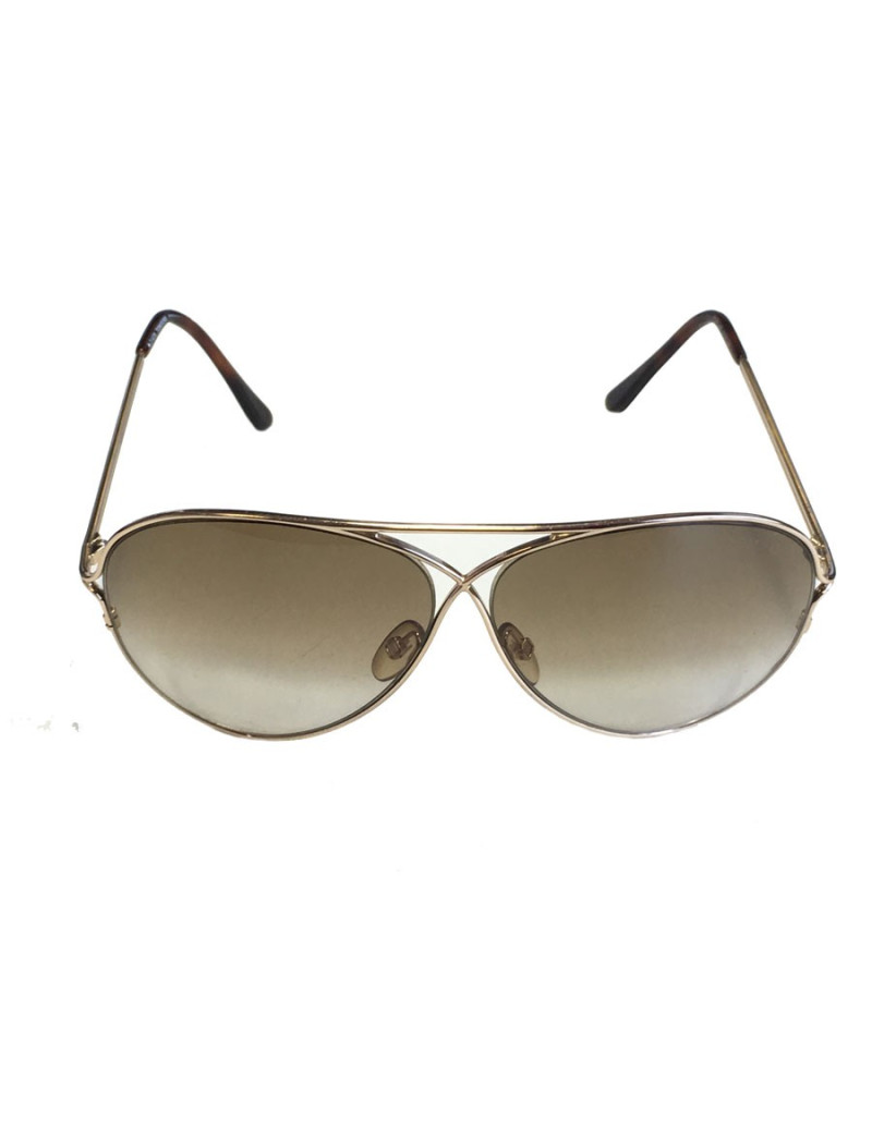Sunglasses TOM FORD Golden and brown glasses
