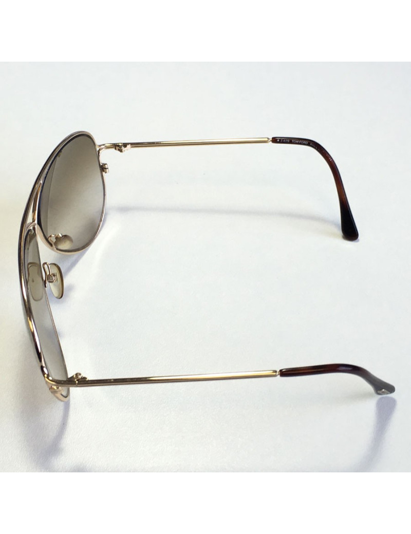 Sunglasses TOM FORD Golden and brown glasses