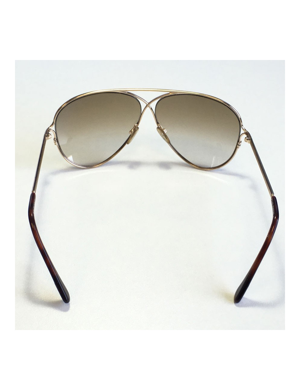 Lunettes de soleil TOM FORD doré et verres marrons