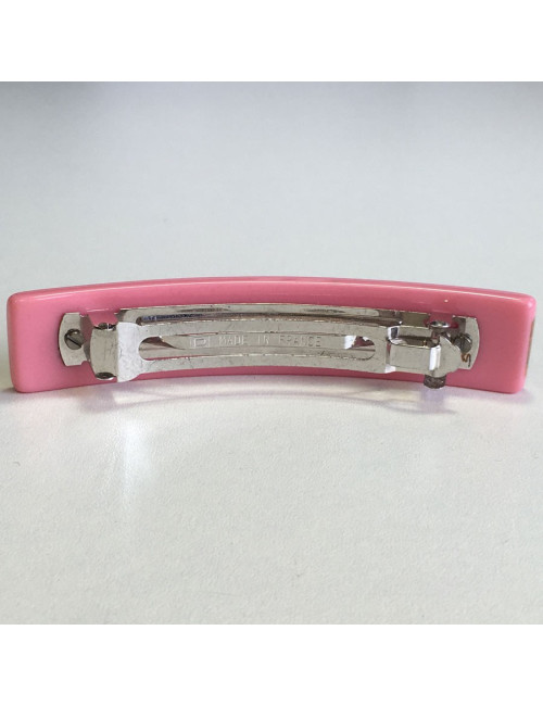 Pink at CHANEL plastic hair Barrette