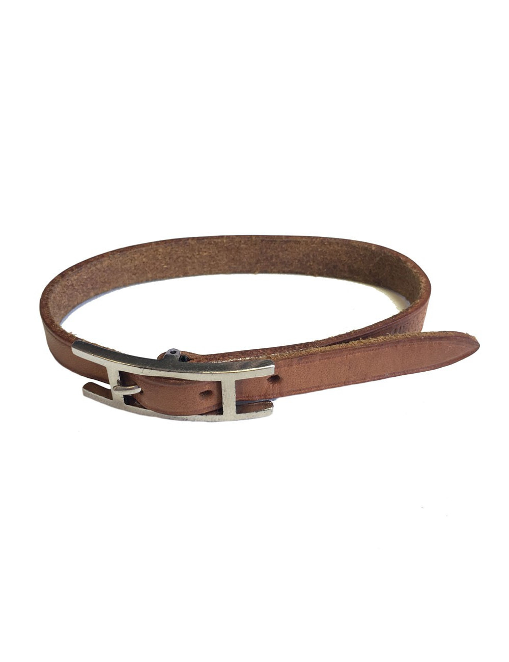 Bracelet HERMES  cuir naturel